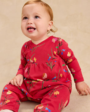 Boy Cutie Corgis Long Sleeve Printed Pocket Tee | Tea Collection