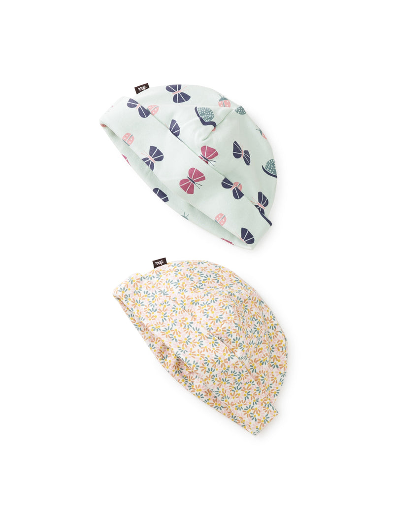 Baby Hat Two-Pack in Garden Friends - View 1