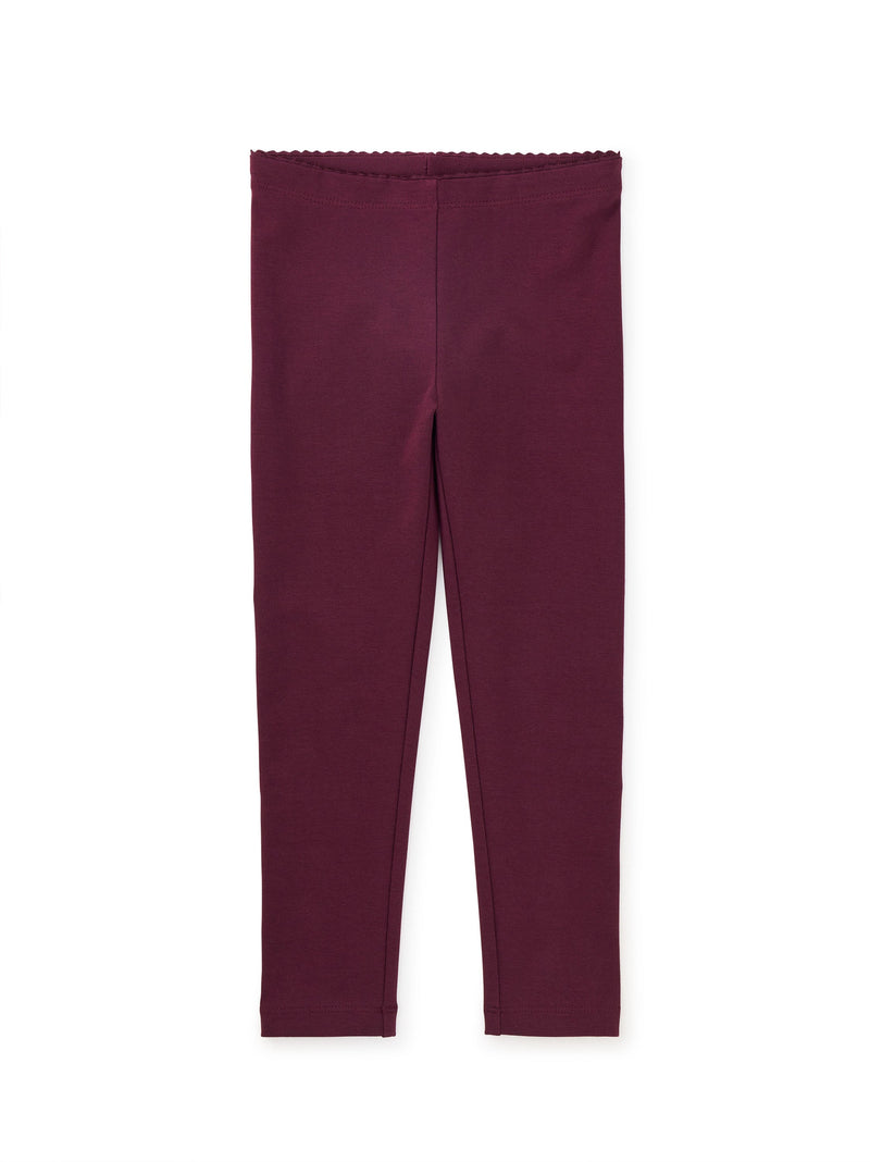 Solid Leggings in Purple Fig - View 2