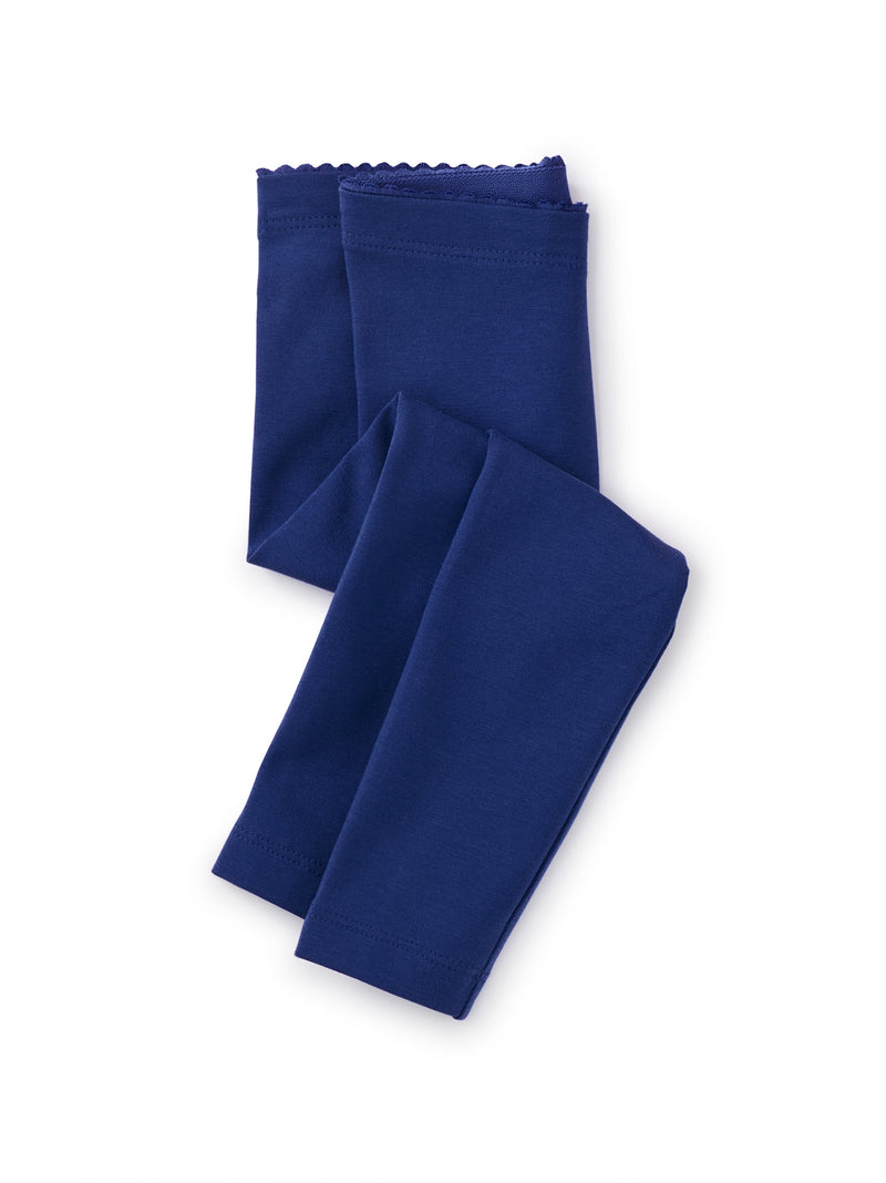 Baby Solid Leggings in Cosmic Blue - View 1