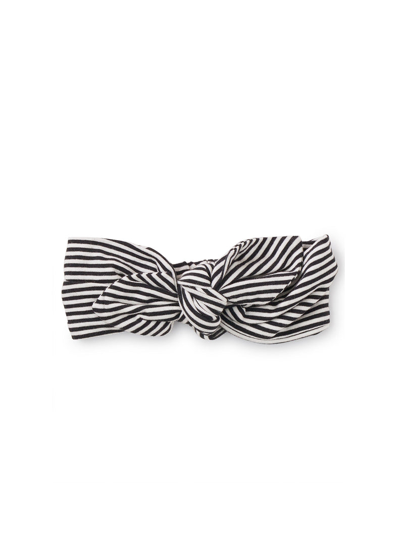 Bow Baby Headband in Jet Black - View 1