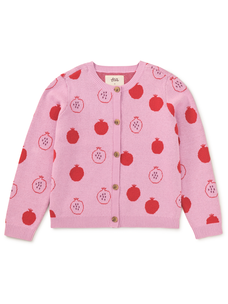 Iconic Cardigan in Pomegranate Fruit - View 1