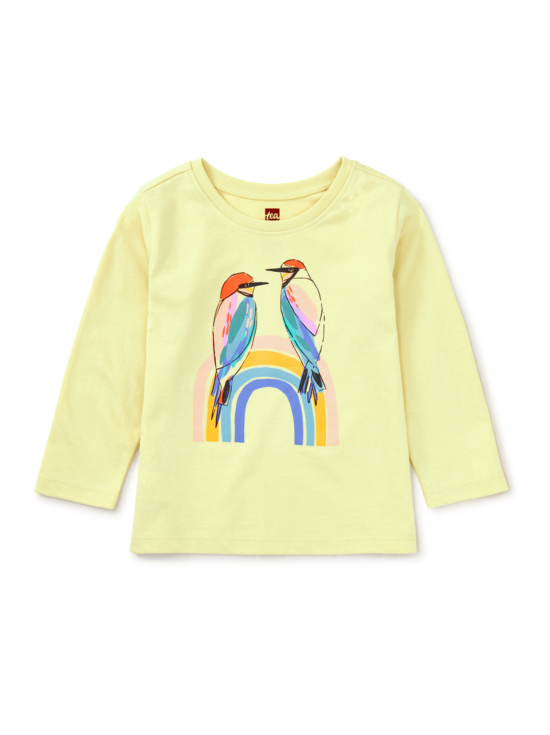 Rainbow Bee Eater Graphic Tee in Hay - View 2