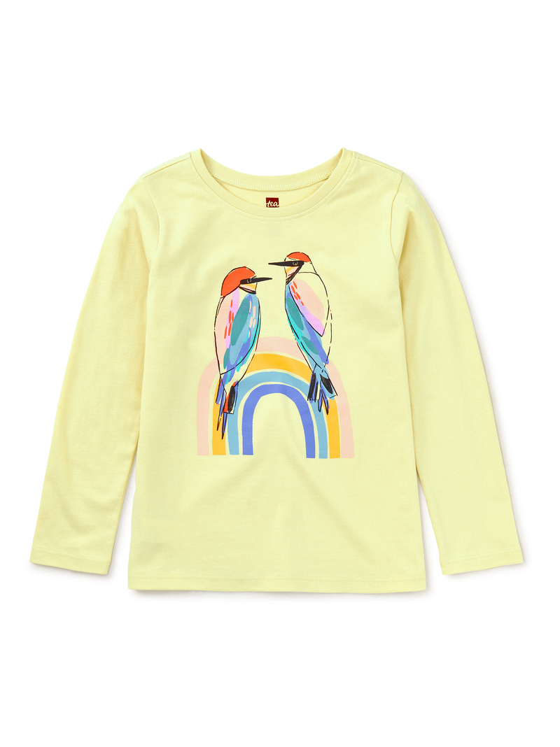Rainbow Bee Eater Graphic Tee in Hay - View 1