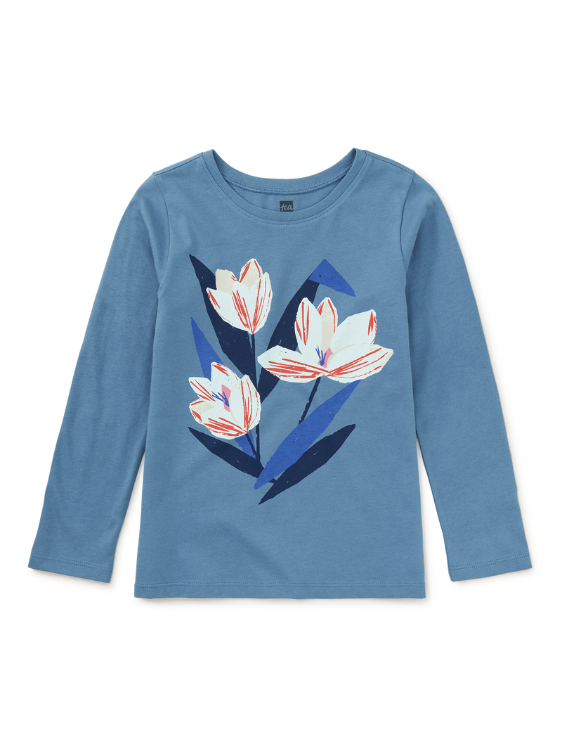 Semper Augustus Tulips Tee in Coronet Blue - View 1