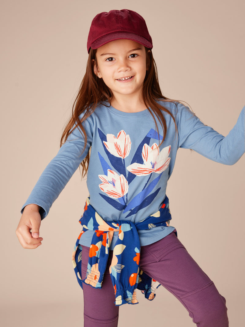 Semper Augustus Tulips Tee in Coronet Blue - View 2
