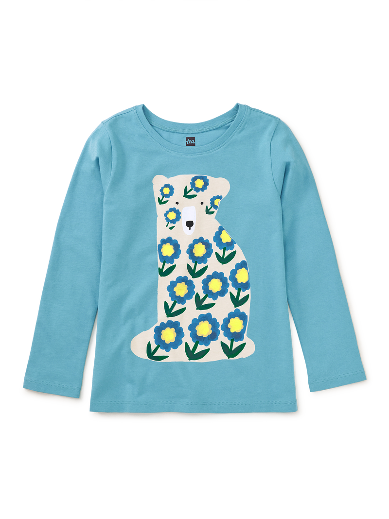 Flower Bear Graphic Tee in Seashore - View 1