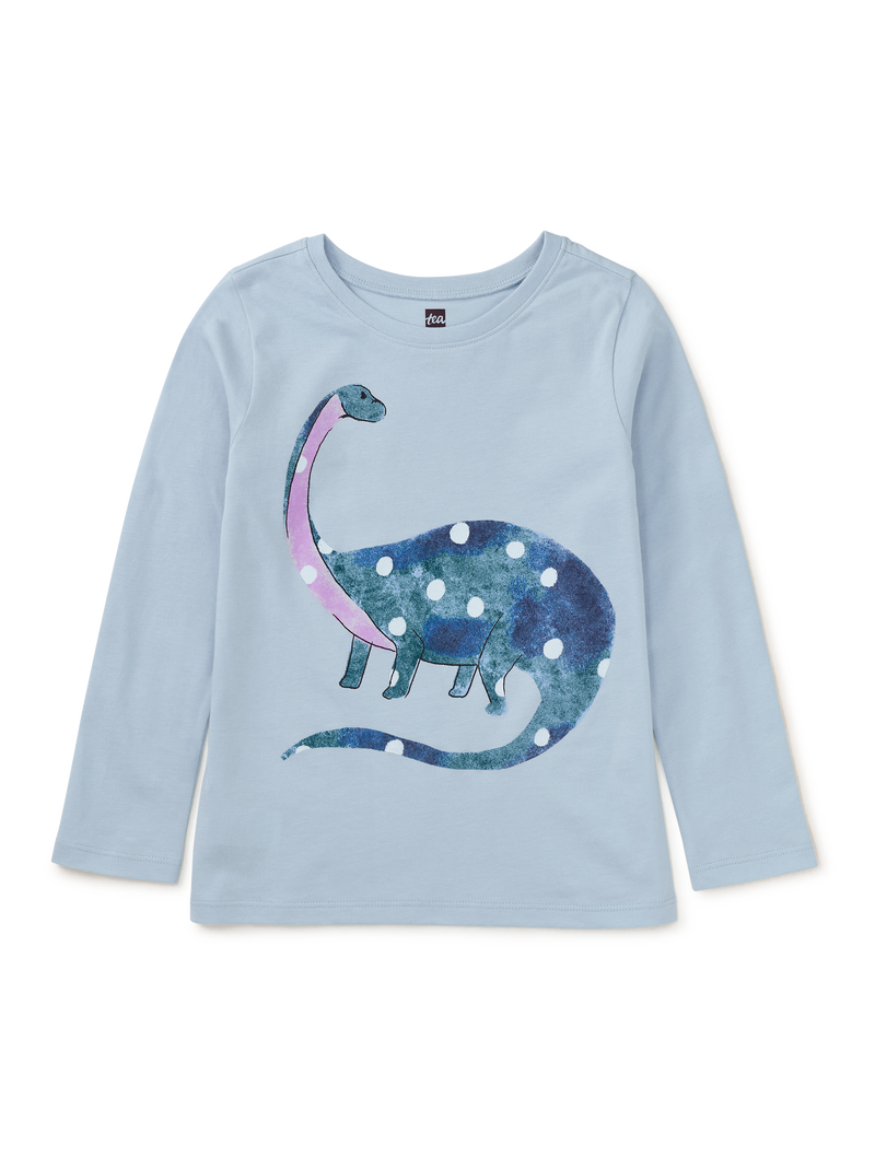 Dotted Dino Graphic Tee in Skyride - View 1
