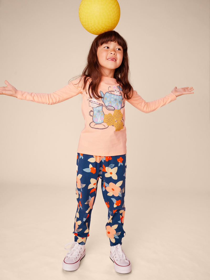 Turkish Tea Graphic Tee in Salmon - View 2