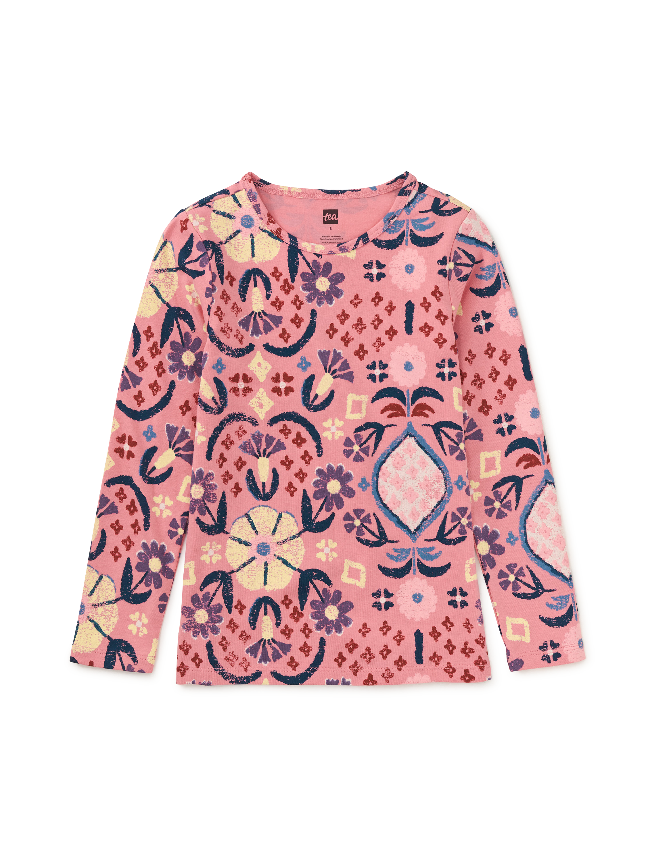 Printed Slim Long Sleeve Top