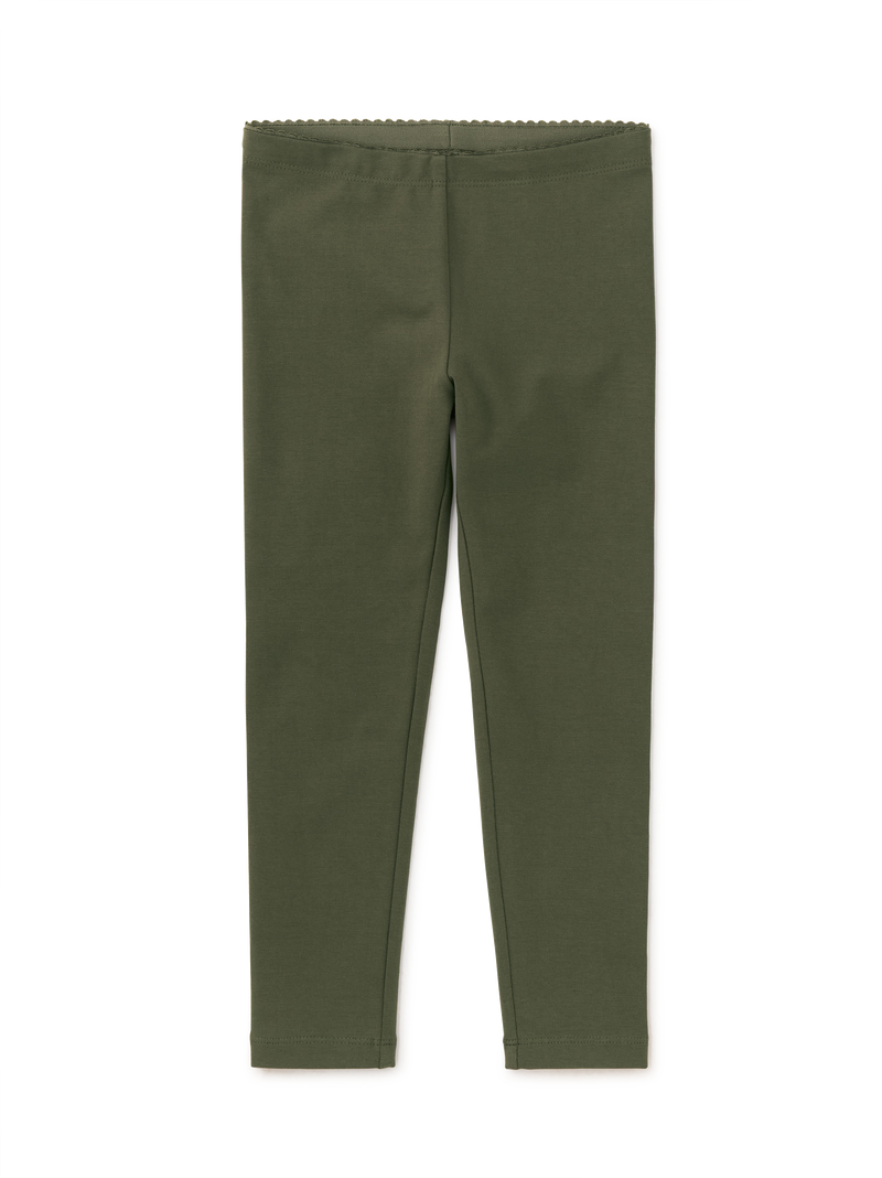 Solid Leggings in Grape Leaf - View 2