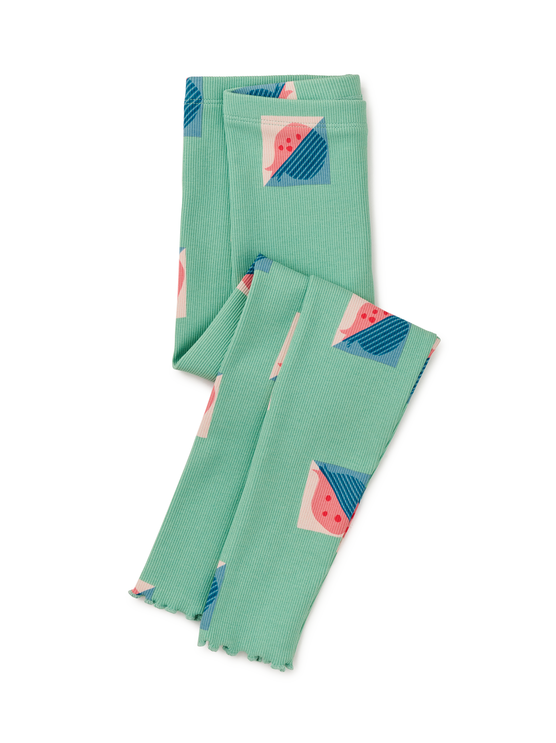 Printed Ribbed Leggings