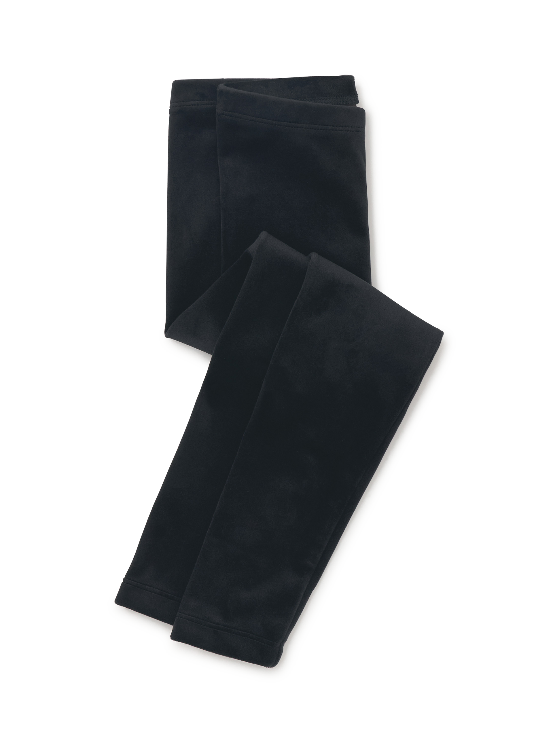 Girl Jet Black Velour Leggings | Tea Collection