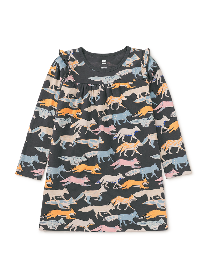 Long Sleeve Mighty Mini Dress in Fleet Foxes - View 1