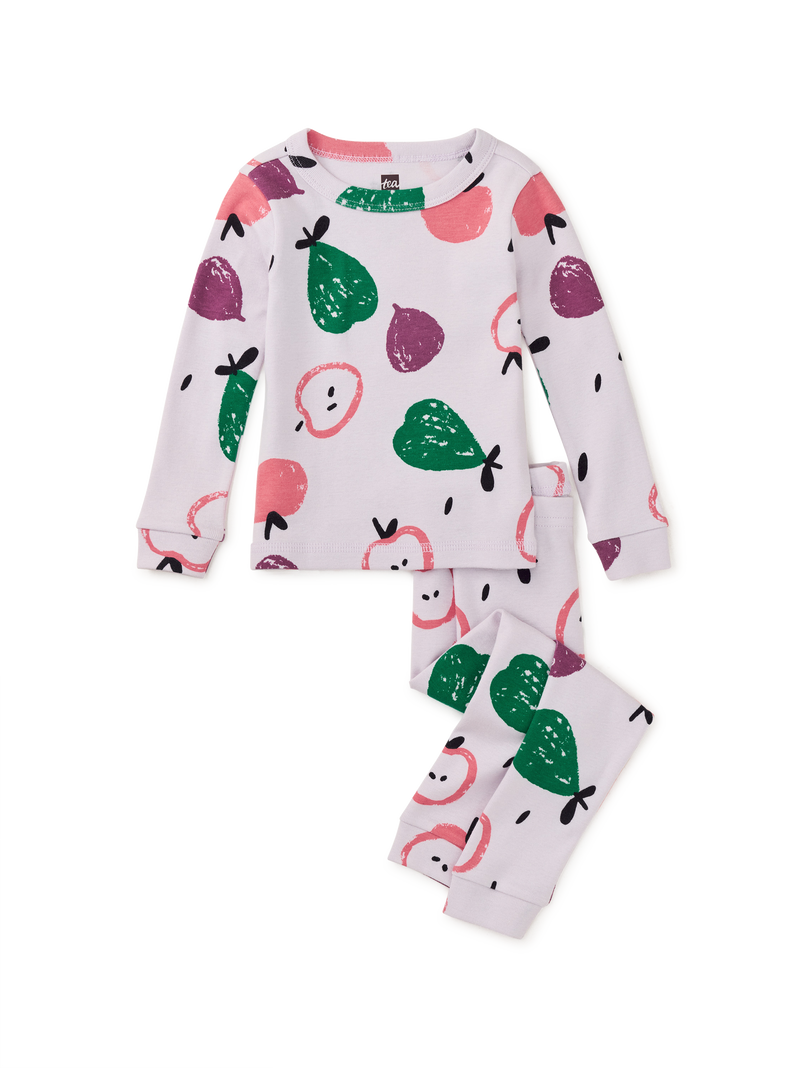 Goodnight Pajama Set in Fall Fruits - View 2