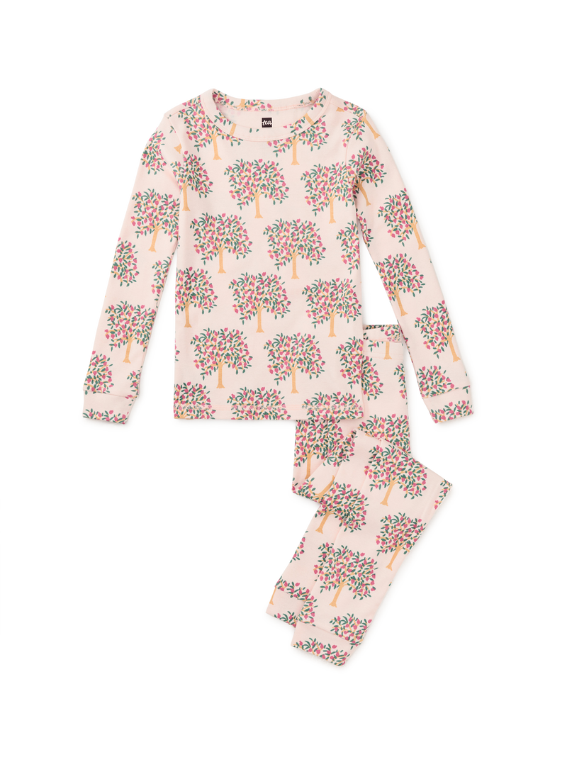 Goodnight Pajama Set in Pomegranate Tree - View 1