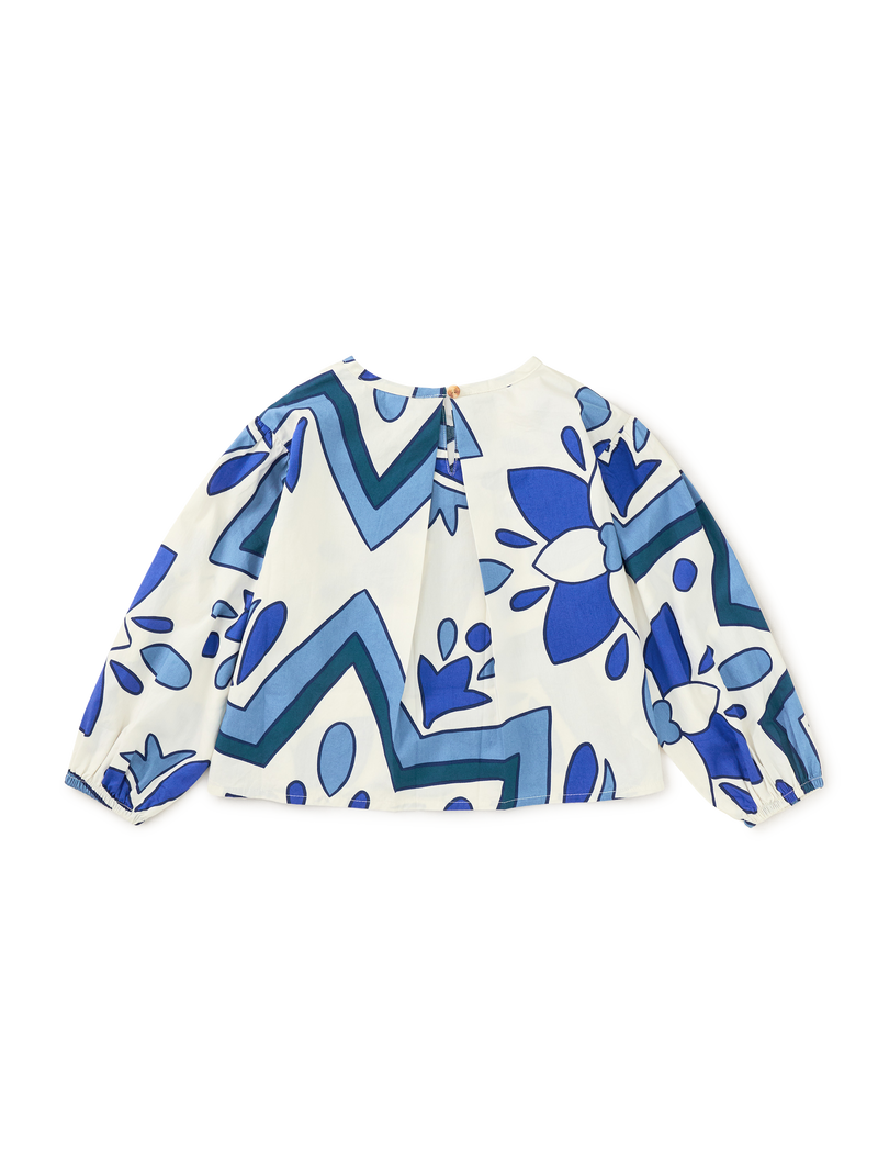 Boho Woven Top in Istanbul Iznik - View 2
