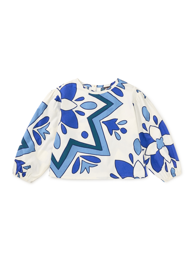 Boho Woven Top in Istanbul Iznik - View 1