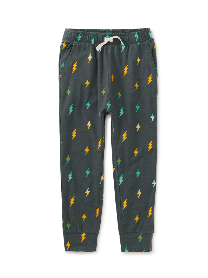 Printed Everyday Joggers in Lightning Bolts - View 1