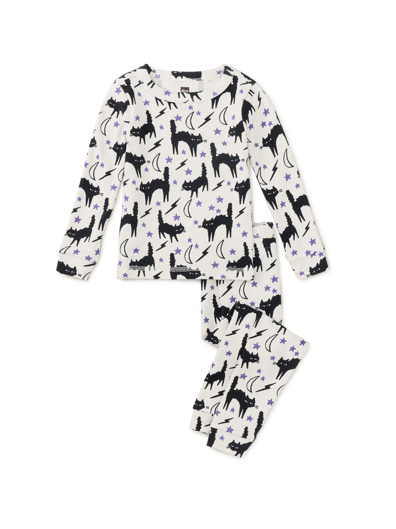 Goodnight Pajama Set in Scaredy Cat - View 2