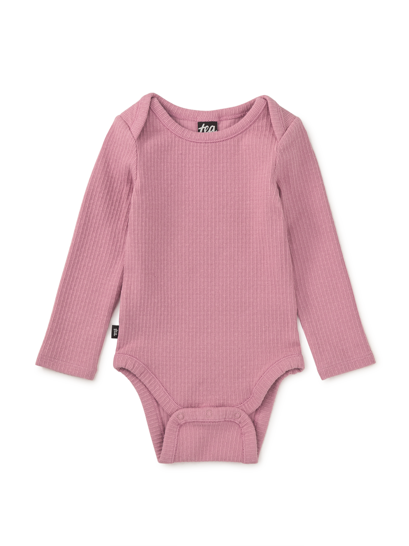 Lap Shoulder Baby Bodysuit in Antique Rose - View 1