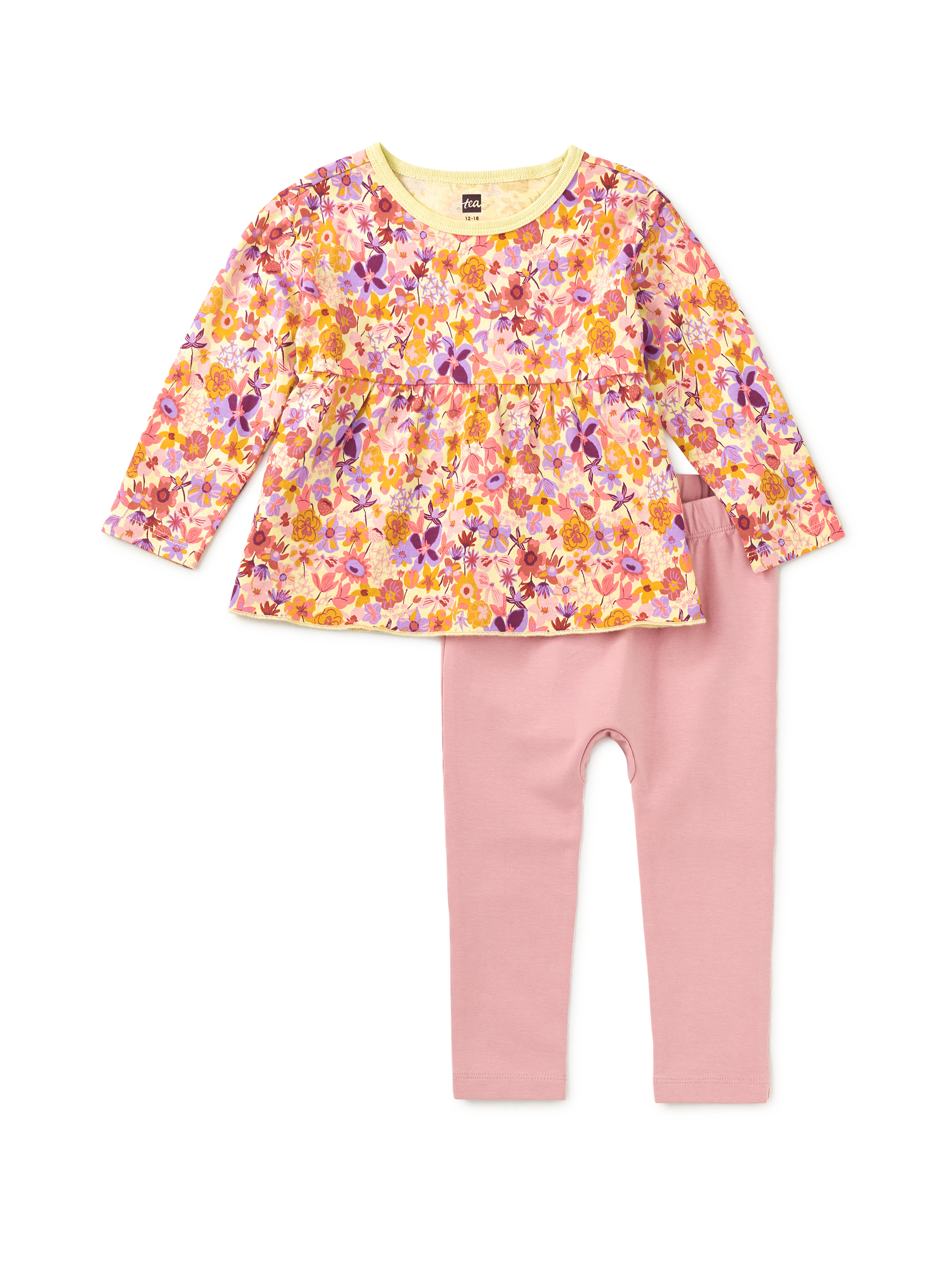 Peplum Top And Pants Baby Set