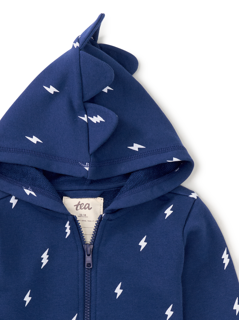 Spike Out Baby Hoodie in Medbp101 - View 2