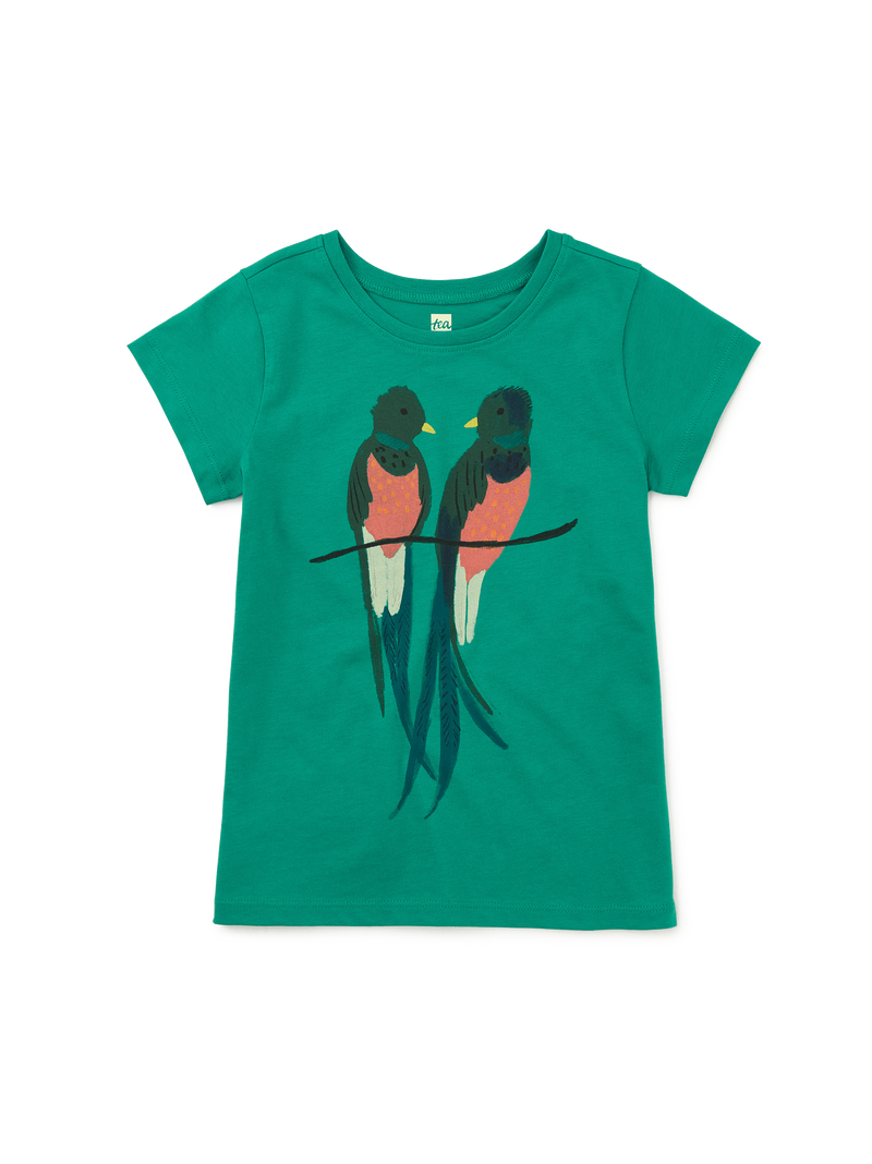 Quetzal Birds Graphic Tee in Viridis - View 1