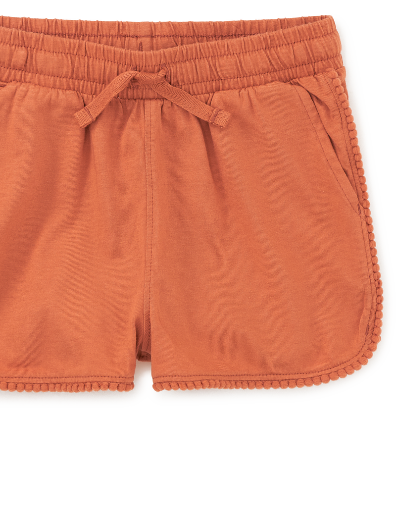 Pom-Pom Gym Shorts in Copper - View 2