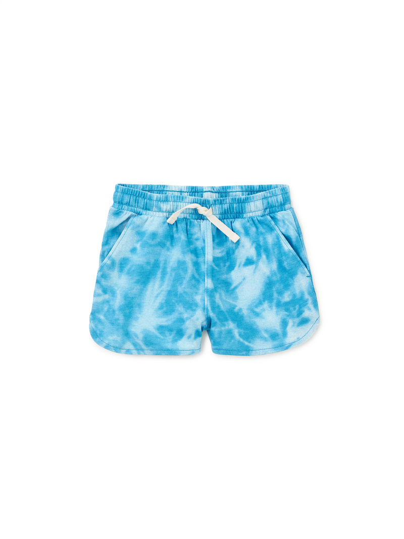 Tie Waist Printed Shorts in Sun Dye - View 1
