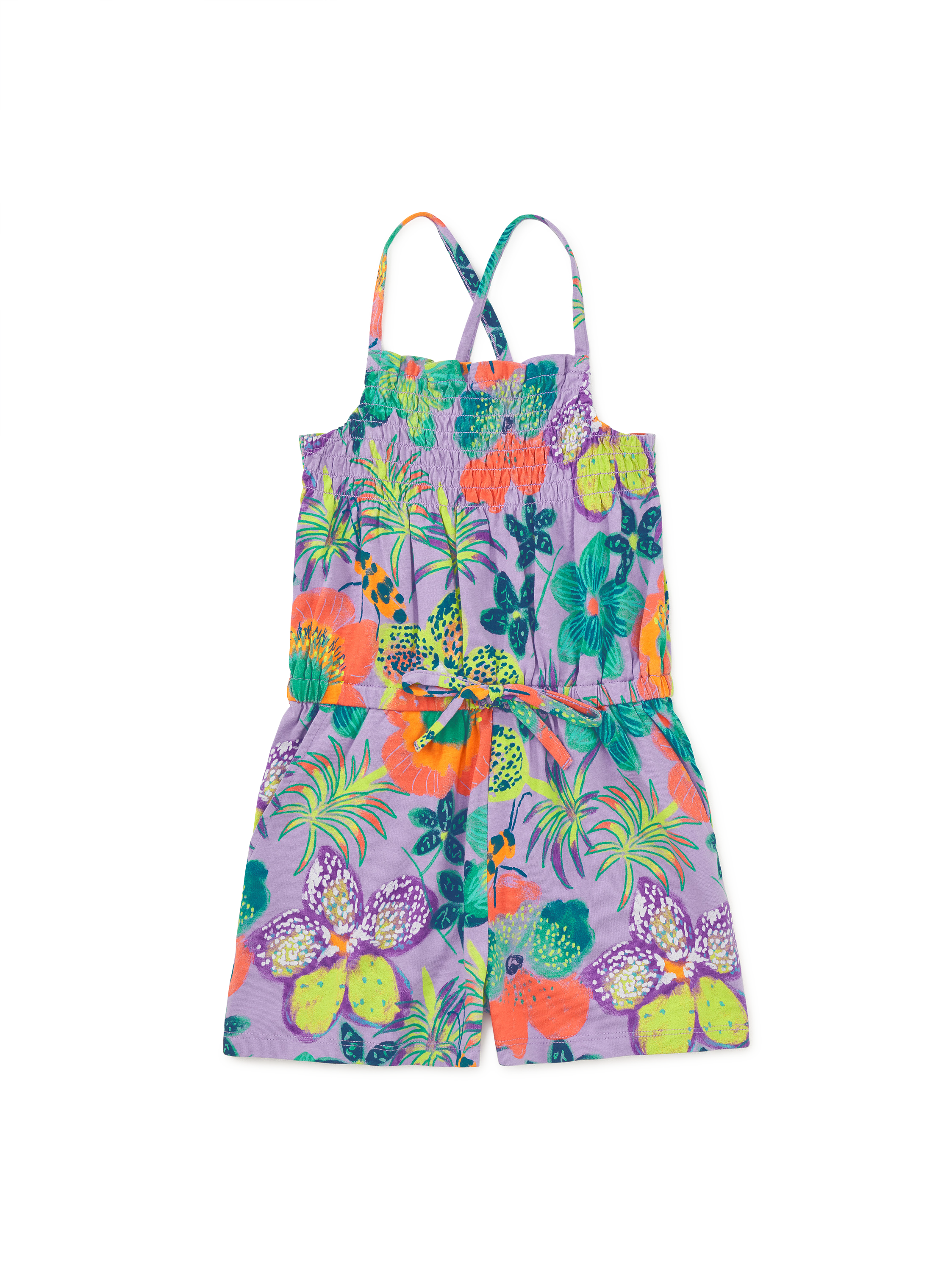 Smocked Sleeveless Romper