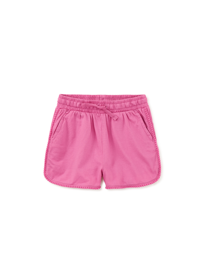 Pom-Pom Gym Shorts in Carousel Pink - View 2
