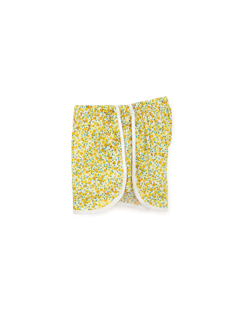 Woven Dolphin Shorts in Algarve Wildflowers - View 2