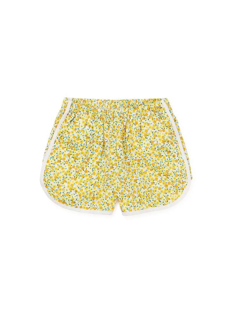 Woven Dolphin Shorts in Algarve Wildflowers - View 1