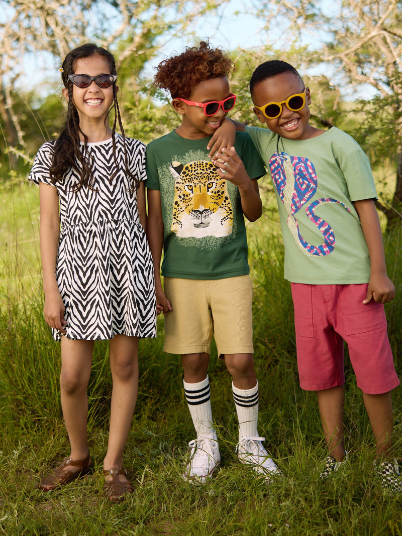 Leopard Graphic Tee in Pineneedle - View 2
