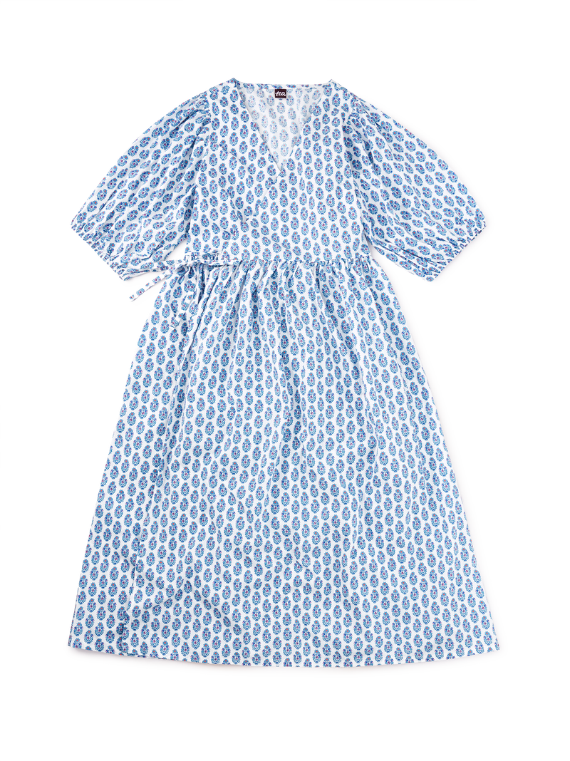 Adult Wrap Dress in Suma Bouquet - View 1