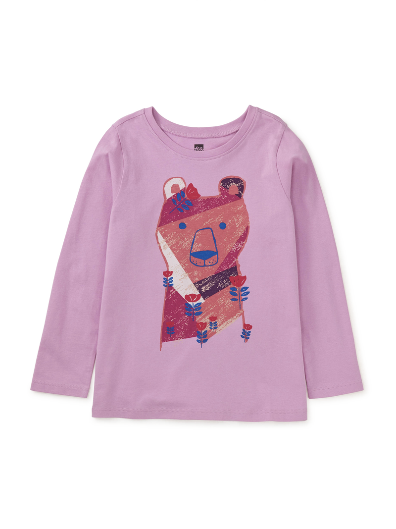 Chilly Bear Graphic Tee in Mauve Mist - View 1