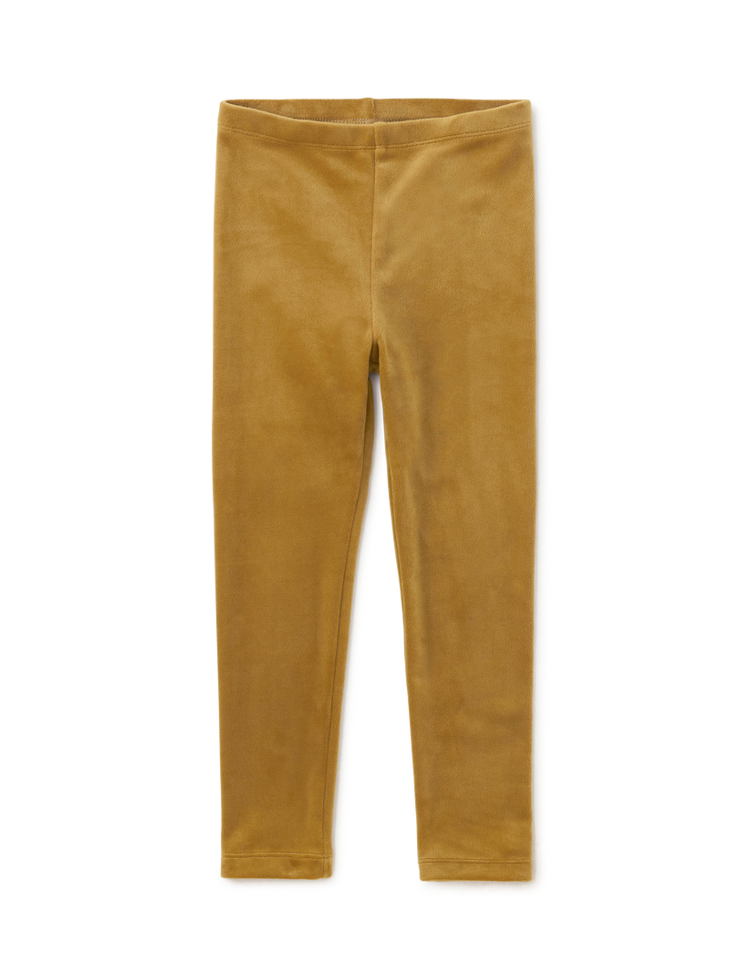 Velour Leggings in Chestnut - View 2