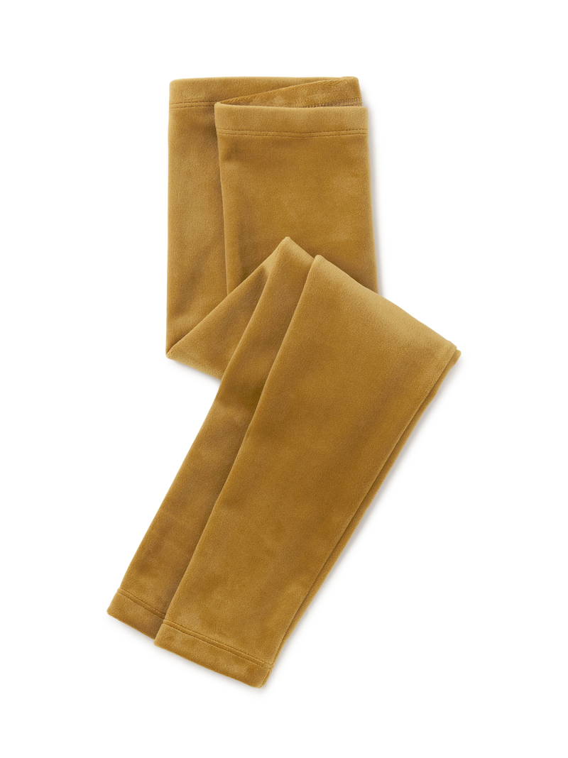 Velour Leggings in Chestnut - View 1