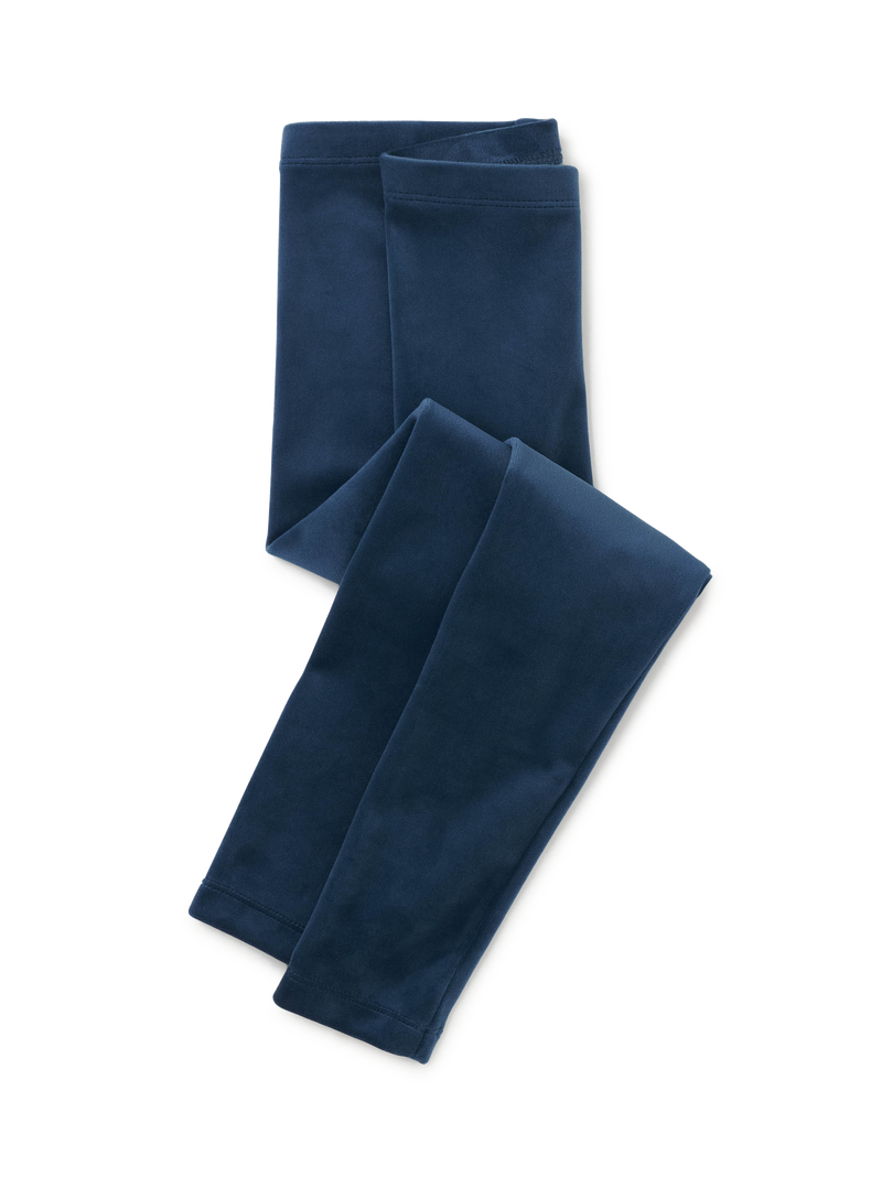 Velour Leggings in Bedford Blue - View 1
