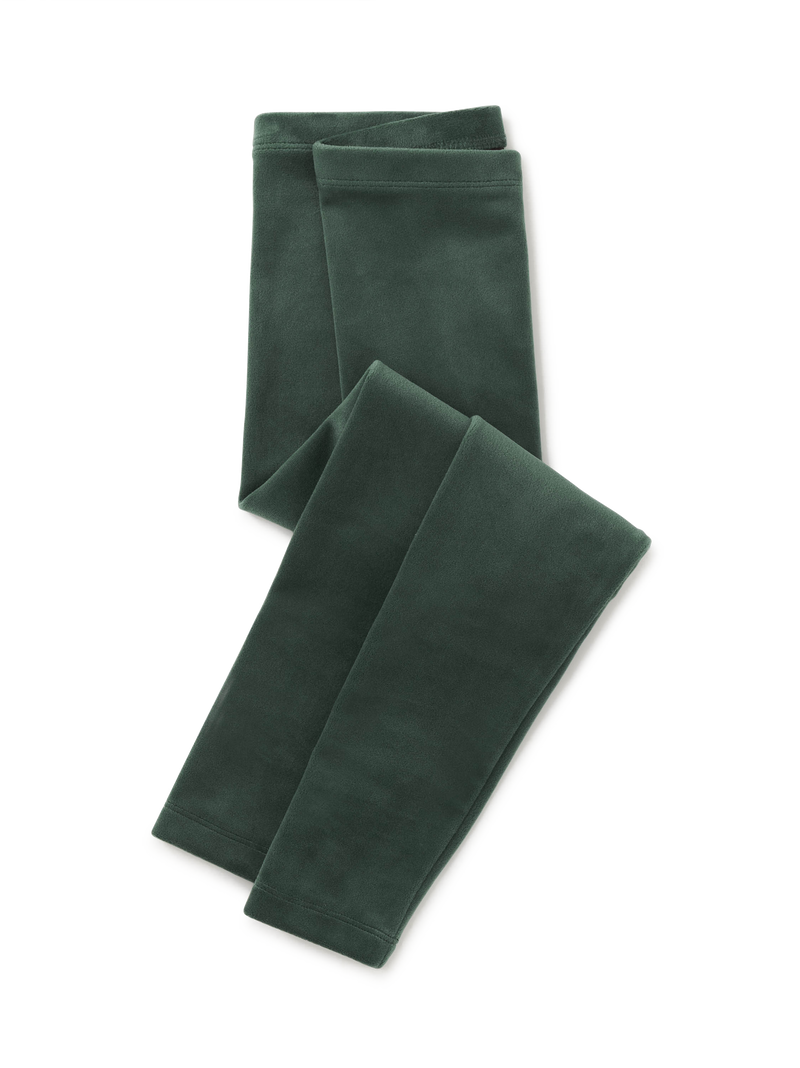 Velour Leggings in Pineneedle - View 1