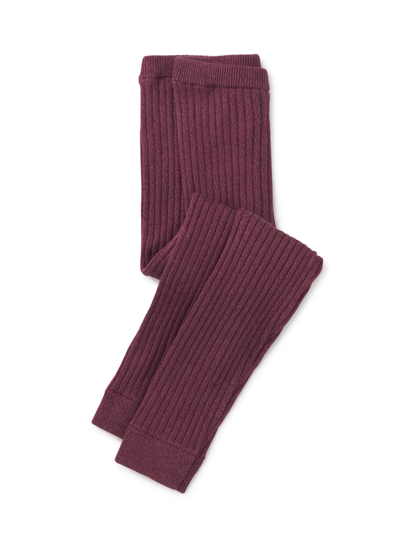 Marled Sweater Leggings in Sangria - View 1