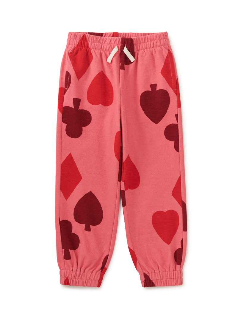 Printed Easy Fit Joggers in Winning Hand - View 1