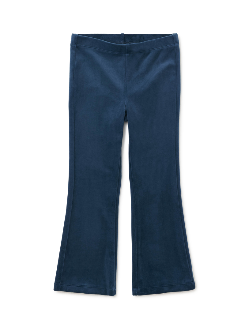 Very Velour Flare Pants in Bedford Blue - View 1