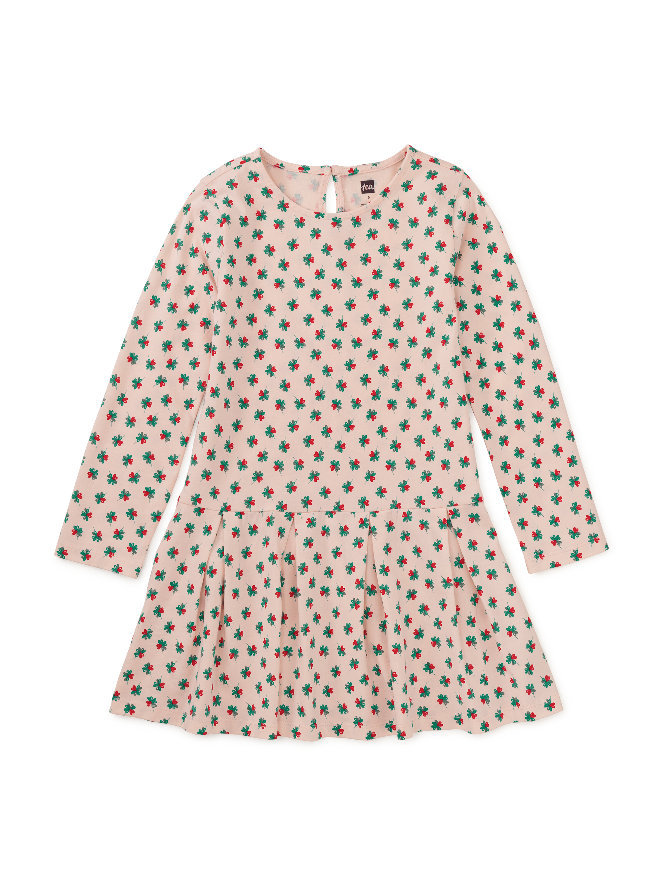 Long Sleeve Pleated Skater Dre