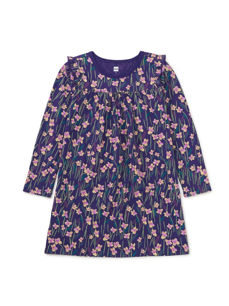 Long Sleeve Mighty Mini Dress in Perfume Jasmine - View 1