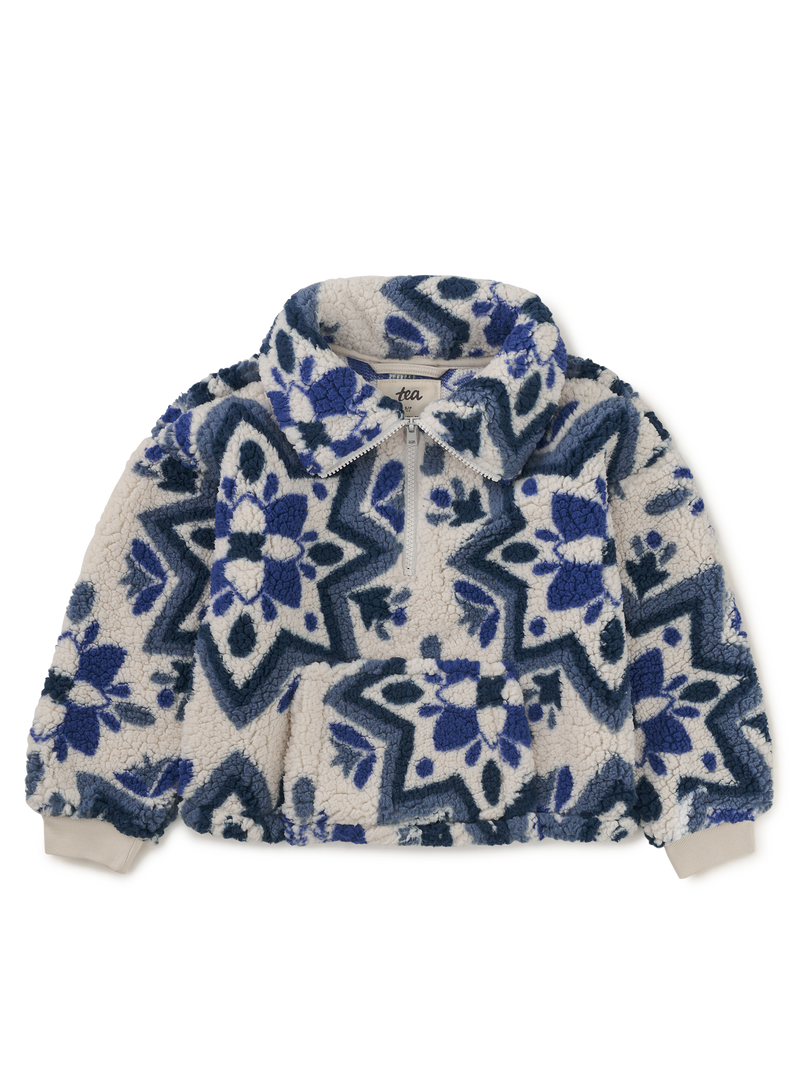 Teddy Fleece Pullover in Istanbul Iznik - View 1