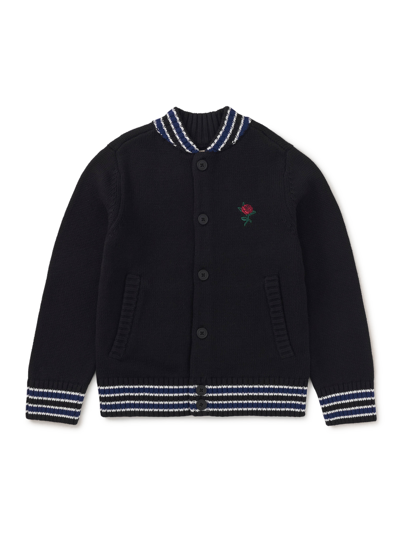 Bomber Sweater in Jet Black - View 1