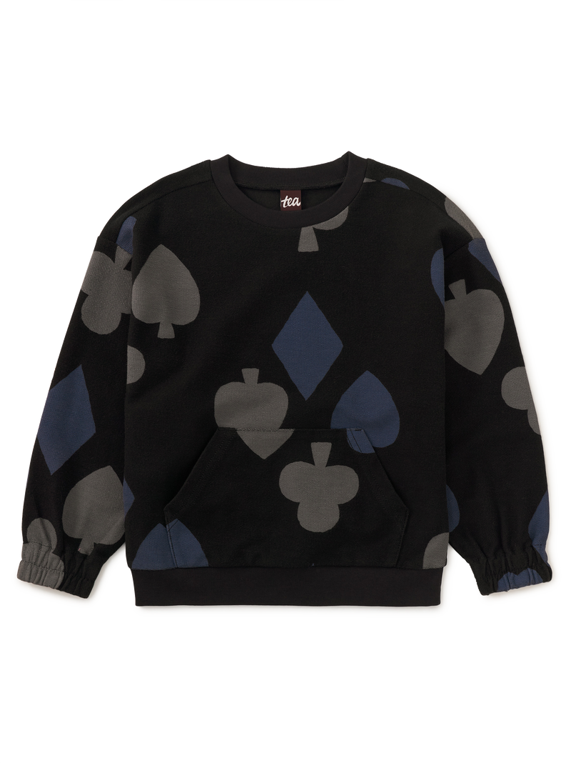 Printed Kanga Popover in Winning Hand - View 1