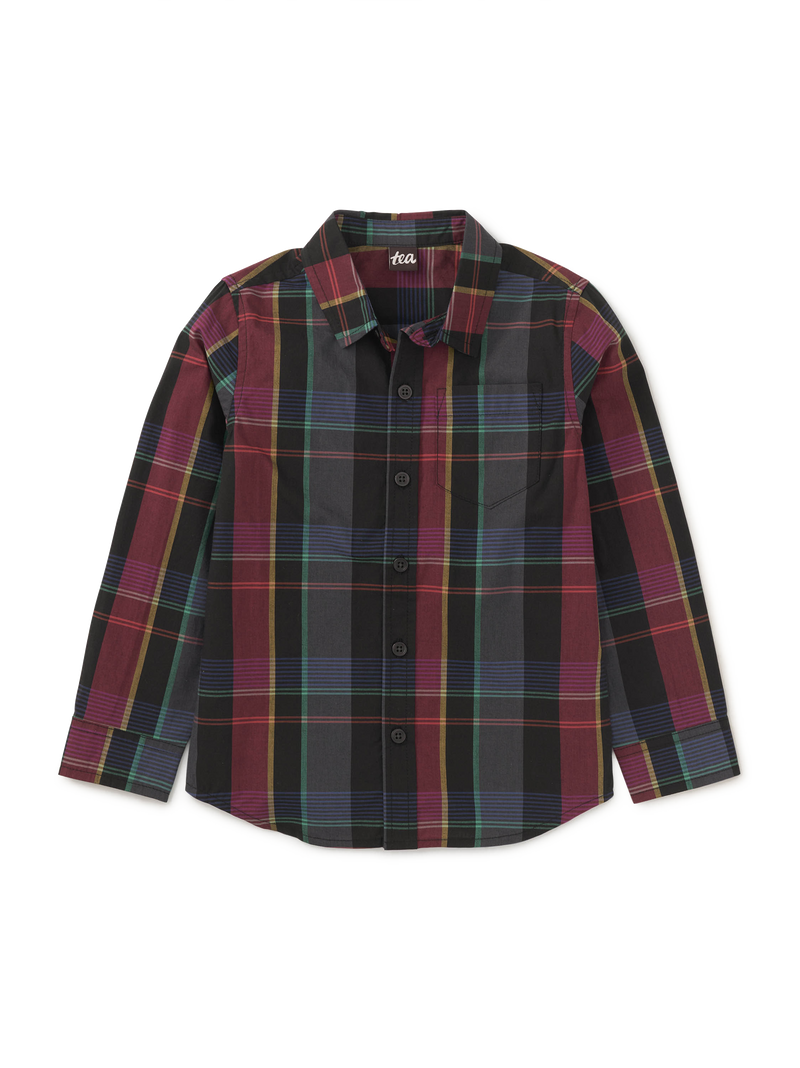 Plaid Button Up Shirt in Family Plaid - View 1